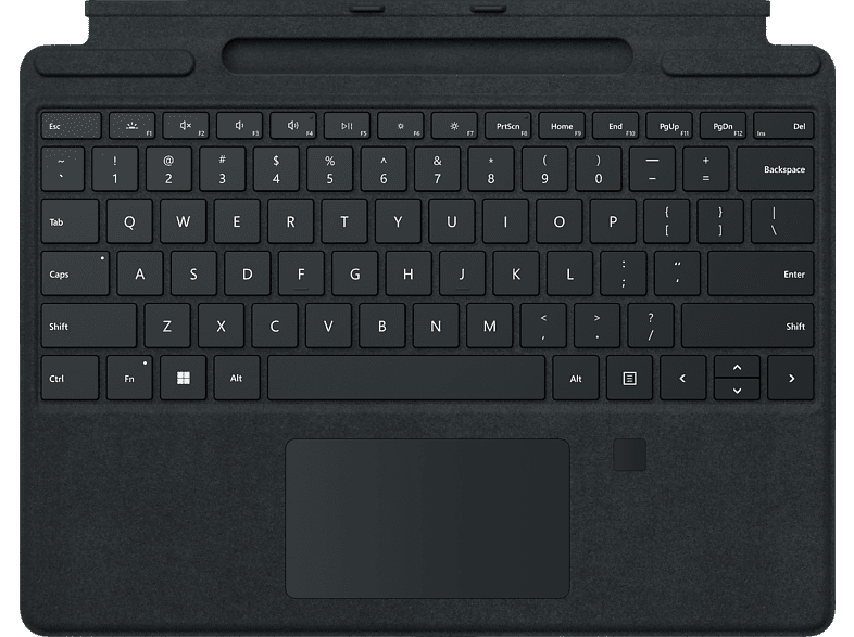 Microsoft Surface Pro Signature Keyboard schwarz mit Fingerabdruckleser für Pro 8/9/X